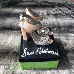 Sam Edelman Chunky Heels Size 8